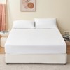 RUIKASI Double Fitted Sheet Deep - White Bottom Sheet for