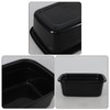 Gainhope 18 Quart Large Plastic Washing Basin, 2-Pack Rectangular Dish
