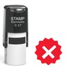 stampexpression - X in The Circle Self Inking Rubber Stamp