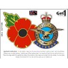 RAF Royal Air Force Veteran Poppy Car Window Sticker -