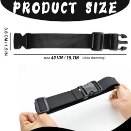 2 PCS Bum Bag Extender Strap, Width 3.8CM, length 40CM， Adjustable Belt Extender for Bags, Waist Belt Replacement for Comfortable Fit, Fits Most Bags and Belts