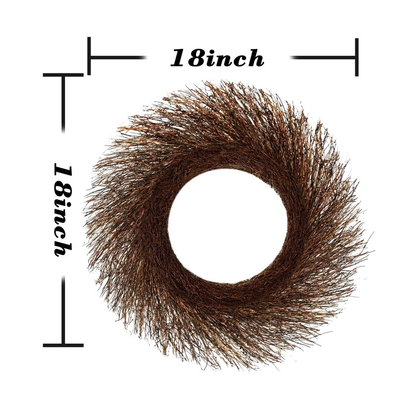 Temfmy Rattan twig Branch Grapevine Wreaths - 18 Inch Sunburst
