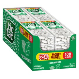 Tic Tac Freshmint Breath Mints, Bulk 12 Pack, On-The-Go Refreshment, 1.7 Oz Each