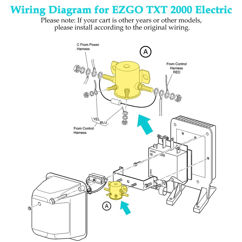 10L0L #70 Series Solenoid Relay for EZGO 36 Volt Golf