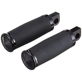 Kijima Bike Parts Foot Pegs Metra Aluminum Billet Glossy Black Anodized 2-Piece Set HD-05380