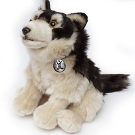 Wolf Cuddly Toy Sitting 23 cm Sitting Plush Toy * Fenris