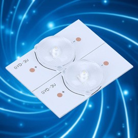 Vikye 20PCs 3V SMD Lamp Beads, Fiberglass Board with Optical Lens Filter SMD Light Bead for TV Repair (20 Pcs)