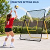 7 x 4 FT Volleyball Rebounder Net with 5 Adjustable