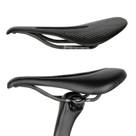 Hliya Sella per bicicletta in fibra di carbonio/Sella per bicicletta da montagna, Sella per bicicletta da Corsa, comoda Sella per bicicletta impermeable da 96 g (3143R 7 x 7)