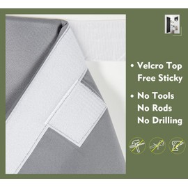 PI Blackout Thermal Insulated Door/Window Curtain for Small Window/Front Door - Office 1 Panel (W26XL20, Light Grey)