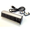 Power & Data Desk Edge Mount Tabletop Center - 3