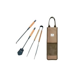 Snow Peak N-024 - Fire Tool Set Pro, Bamboo