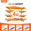 4-Capacity Adjustable Padded Arm Wall Mounted Kayak Storage Rack 400