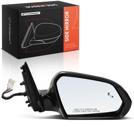 A-Premium Passenger Side Power Door Mirror - Compatible with Hyundai Sonata 2018-2019 - Heated Manual Folding Black Outside Rear View Mirror with Turn Signal Blind Spot Detection