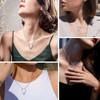 August Birthstone Necklace Peridot Jewelry for Women Bride Gift Sterling