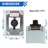 KEYMOO 40A Rotary Changeover Switch with Removable Key Lock, 660V
