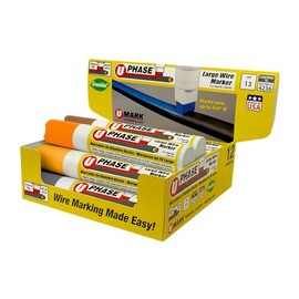 U-Mark Large U-Phase® 3-Phase Color Assortment Pack of 12 (3 ea. Brown,Yellow, Orange, Gray) 10718MD3
