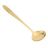 Serving Spoon Mirror Polished Brass Glossy Edges Heavy Duty Round