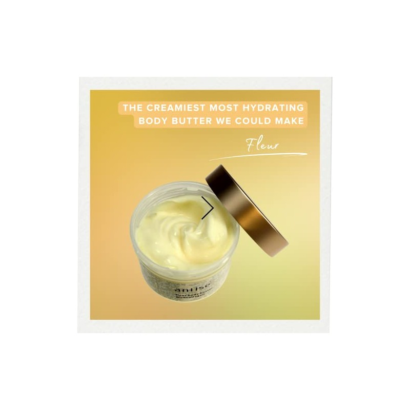 Aniise- Crema corporal Fleur con colágeno para una piel radiante,