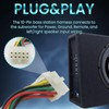 10-pin Harness Plug Compatible with Kicker BassStation Hideaway 11HS8 46HS10