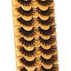 Focipeysa False Lashes Fluffy Mink Eyelashes 18mm Lashes Pack 8D