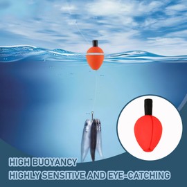 QYHON Pack of 10 Float Fishing - EVA Foam Buoyancy Body Fishing with Glow Stick, U Float & Night Fishing Accessories, Fishing Tackle Carp, Spring Float for Day & Night Fishing