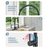 Casavilla Kitchen Faucet Set, Black Kitchen Sink Faucets with Pull