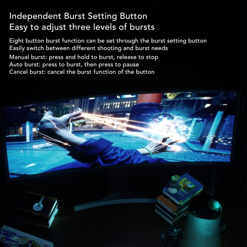 Wireless Controller HD Vibration Mechanical ABXY Keys Bluetooth Gamepad for
