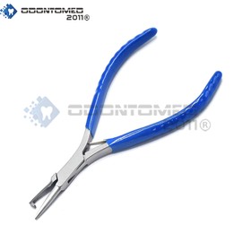 OdontoMed2011 Stainless Steel Split Ring Jewelry Plier, Round Handle, 5-Inch ODM, Blue Handle