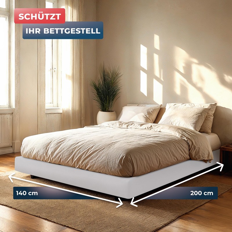 Protege-Sommier Blanc-140x200x20