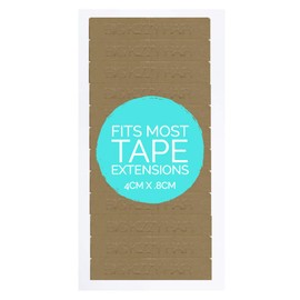 Big Kizzy Hair Extensions Tape - Regular Hold - Fits Most Tape in Hair Extensions, 4cm x .8cm Tape for Extensions, Professional Double Sided Extension Tape