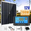 Full Complete 200W Solar Panel+6000W Power Generator 110V Home RV