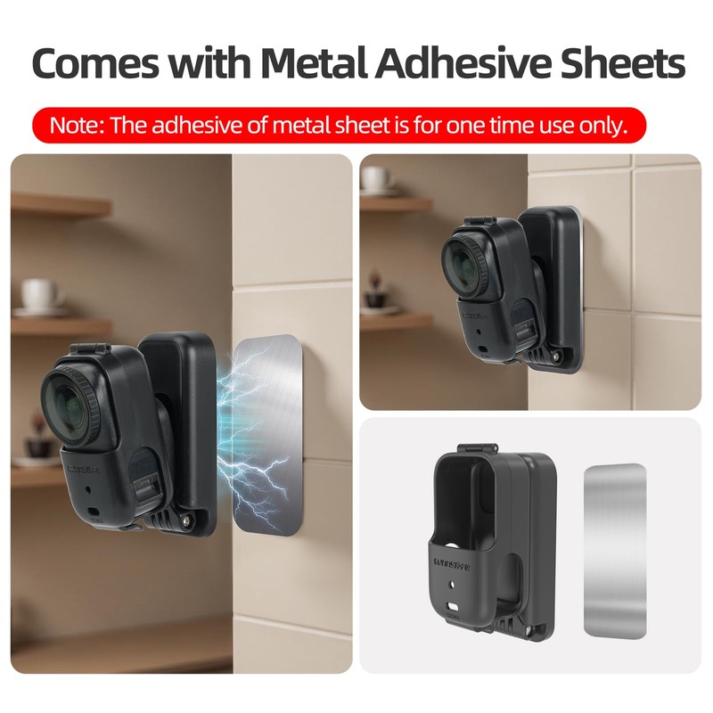 CAPART Foldable Magnetic Mount for DJI OSMO Nano, Vertically Horizonally