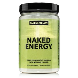 NAKED Watermelon Energy - Clean Pre Workout Supplement for Men and Women, Vegan Friendly, No Added Sweeteners, Colors Or Flavors - 30 Servings