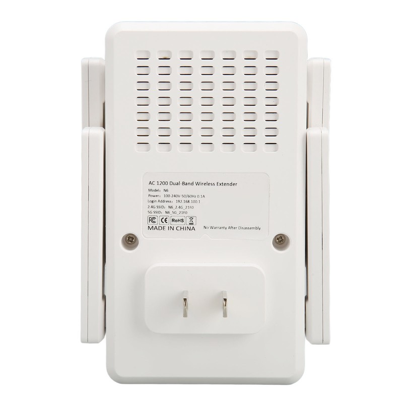 WiFi Extender Dual Band 1200Mbps Fast Pairing Wifi Signal Booster