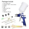 HVLP Spray Gun with Replaceable 1.4mm 1.7mm 2.0mm Nozzles Needle