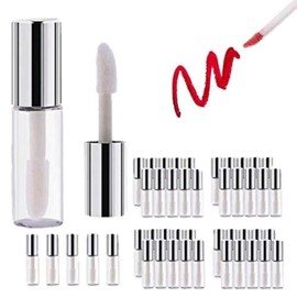 Lip Gloss Tube, 45 Piezas Tubo de Brillo Labial de 1,5 Ml Botella De BáLsamo Labial De PláStico Transparente Botella De SubdivisióN CosméTicos Hechos A Mano Envase CosméTico