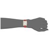 Anne Klein AK/3820 Women's Crocodile Embossed Glitter Accents Watch, Red/Gold,