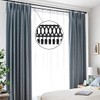 COSYLIFE Pack of 50 Curtain Rings with Clips, Curtain Rings