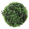 Solar LED Rattan Ball Lights Hanging Simulation Plastic Green Leaves