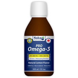 Omega-3 300, Naka Platinum Pro Omega-3 Oil 300ml Liquid - 1 unit / 300 count | 60 servings.