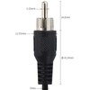 1M RCA Male to Speaker Wire, tunghey RCA Male Plug