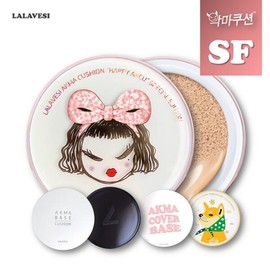 Larabesh [라라베시 본사 완판10주년] 악마쿠션 촉촉커버 SF타입 [10.본품+리필(펄화이트1+SF Y21호2개)] [Larabe Shi Headquarters Sold Out 10th Anniversary] Devil Cushion Moist Cover SF Type [10. Main Product + Refill (Pearl White 1 + SF Y21 Shade 2)]