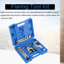 Lfhelper Flaring Tool Kits Brake Line Repair Tools Flare Tool Set for Copper, Aluminum, Iron Tube, Brake Line and Brass Tubing Tool, Φ1/4, 5/16, 3/8, 1/2, 5/8, 3/4 (Φ6/8/10/12/16/19mm)