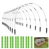 OOTONAT Garden Hoops for Raised Beds- Rust Free Fiberglass Frame
