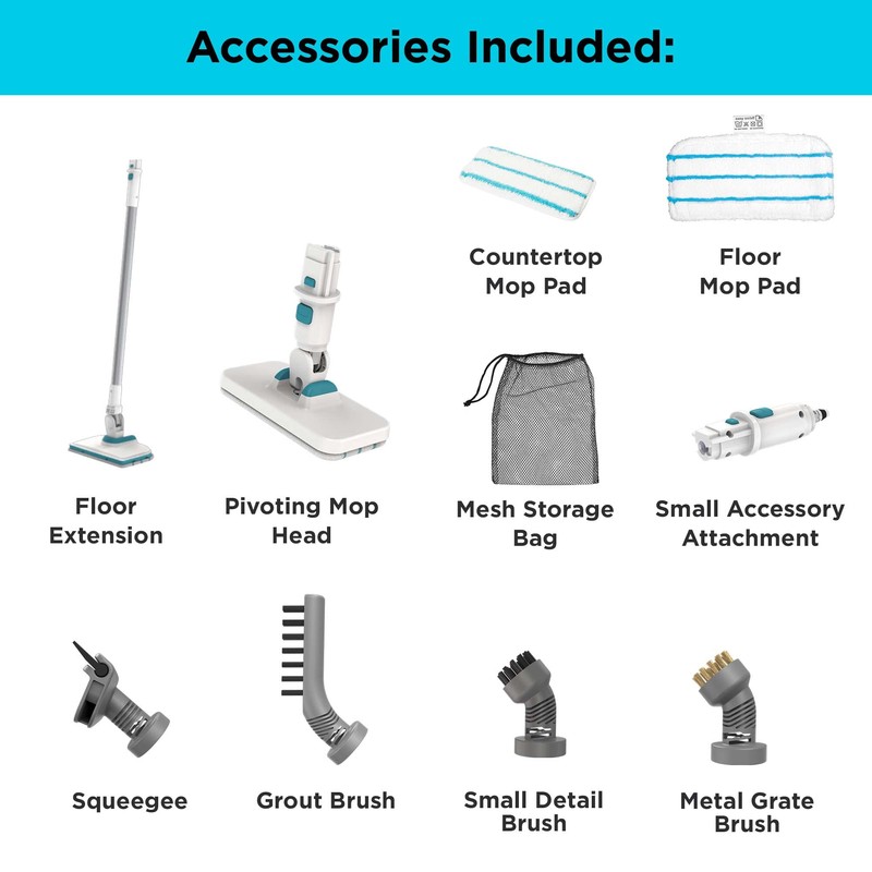 BLACK+DECKER Steam Mop, Floor and Handheld Steamer, Multi-Purpose Steam Cleaner