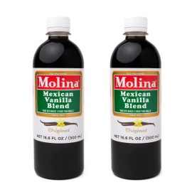 Molina Vanilla Molina - Mexican Blend with Pure 16.6 Fl oz(Pack of 2)