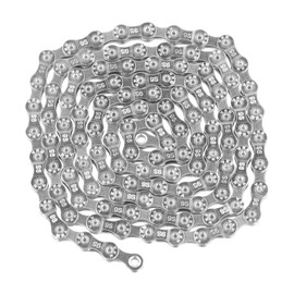 Bicycle Chain 6/7/8/9/10-Speed 116 Links, Special Steel Bike Chain, Bicycle Chain 1/2 x 3/32 Inch, Mountain Bike Chain for Road and Mountain Racing, Compatible with SRAM Shimano Campagnolo (9-Speed)