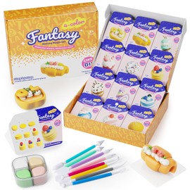 Air Dry Modeling Clay for Kids - Baking Artisan, 12 Boxes Clay Kit with 9 Tools & Tutorials, Soft DIY Craft Kit for Art Projects, Creative Gift for Boys & Girls Ages 3+