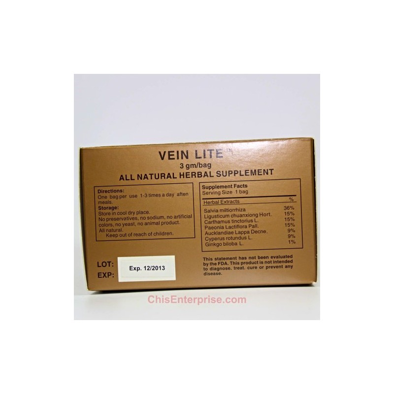 Chi's Enterprise - Vein Lite, 30 Tea Bags/Box